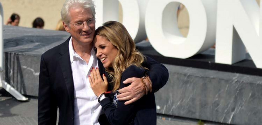 Richard Gere y su novia coruñesa Alejandra van juntos a todas partes