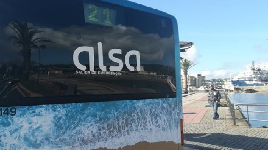 Alsa reduce los servicios del área metropolitana de Ferrol durante los fines de semana
