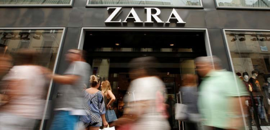 Inditex eleva un 
8% sus ventas en España, donde 
creó cerca de 2.500 empleos en un año