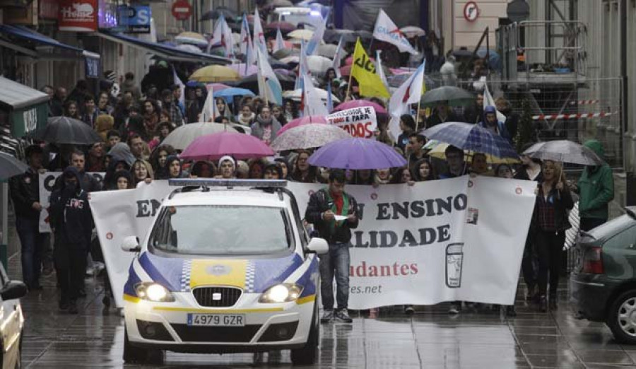 La huelga de estudiantes logra un elevado seguimiento en Ferrol según los convocantes