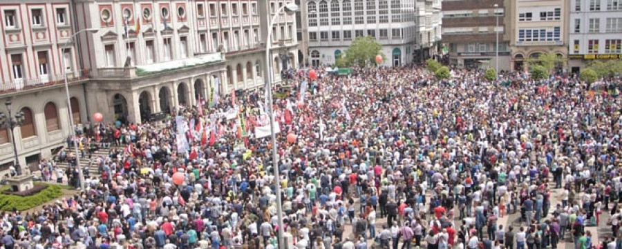 La huelga comarcal logró paralizar todo Ferrol y su área de influencia