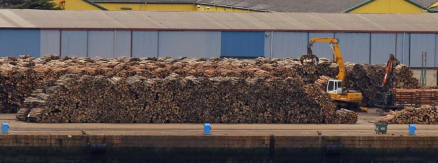 ENCE movió desde Caneliñas 22.000 toneladas de madera hasta abril