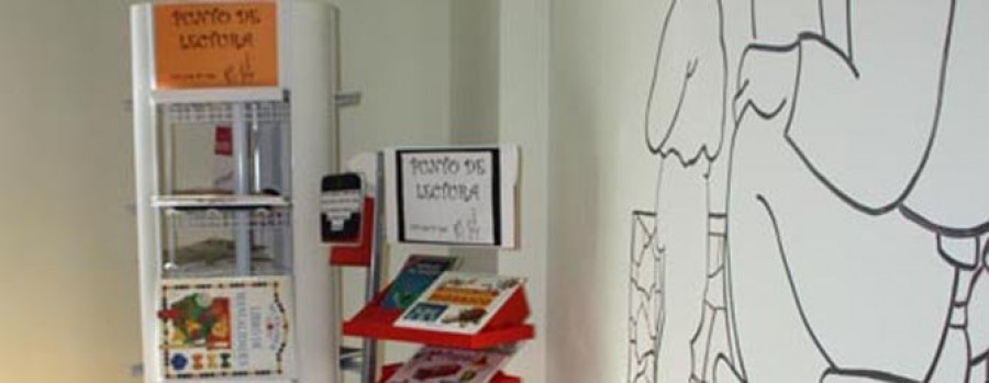 ORTIGUEIRA - El colegio promueve entre los negocios locales la creación de rincones de lectura