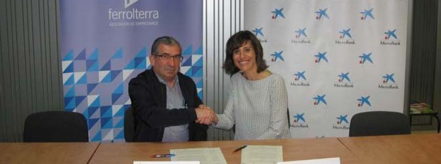 Ferrolterra y MicroBank firman un convenio para incentivar  la actividad emprendedora