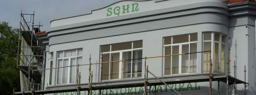 El museo de la SGHN deja ver su cara renovada tras las obras de su fachada