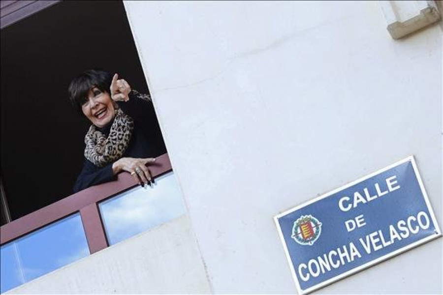 Concha Velasco, calle y anécdota en Valladolid