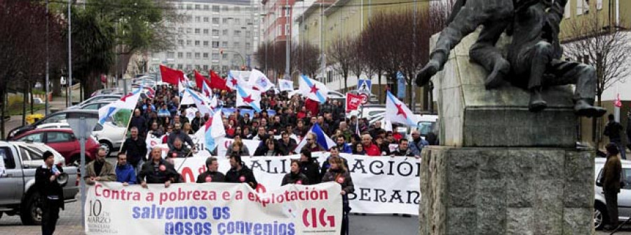 La CIG salió en solitario por los derechos laborales y nacionales