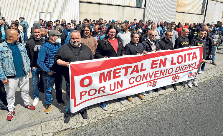 Sectores como el metal o la Atención en el Hogar celebran protestas en Ferrol