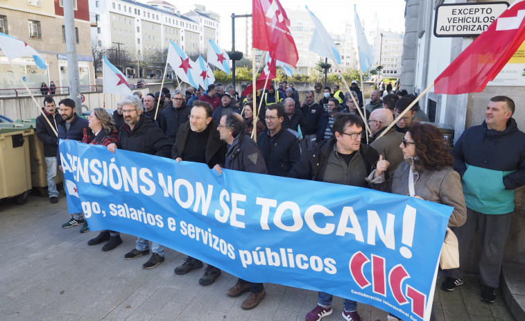 Ferrol lidera la convocatoria de protestas de la CIG en rechazo a la reforma de las pensiones