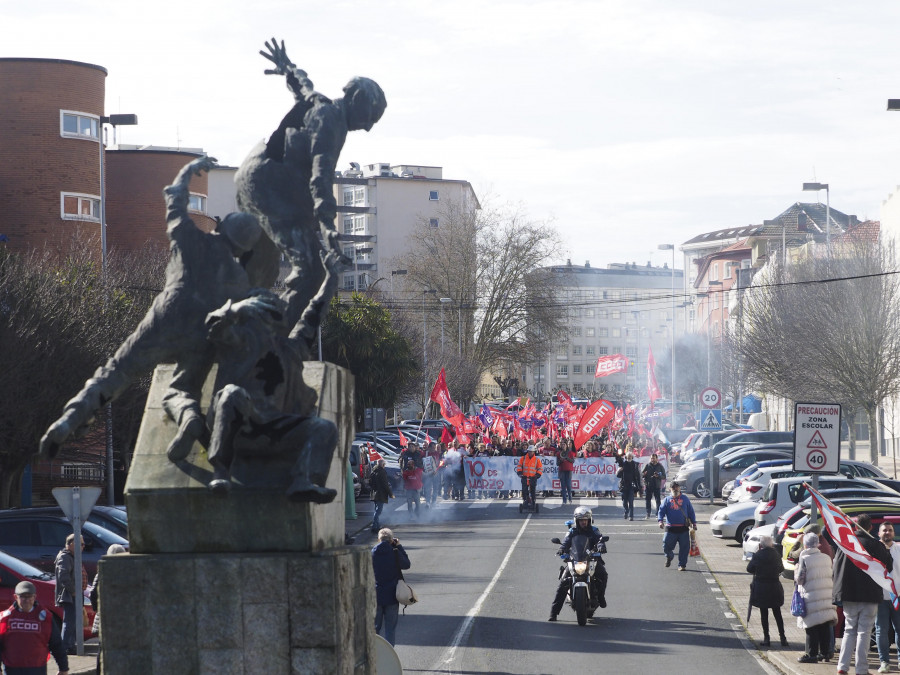 Ferrol se vuelca en la celebración del Día da Clase Traballadora Galega