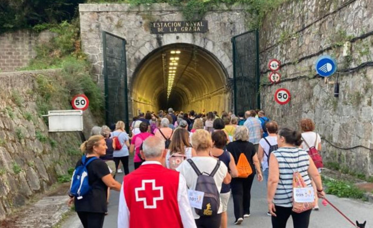 Cruz Roja organiza una marcha solidaria de diez kilómetros en Ferrol con subida a Chamorro