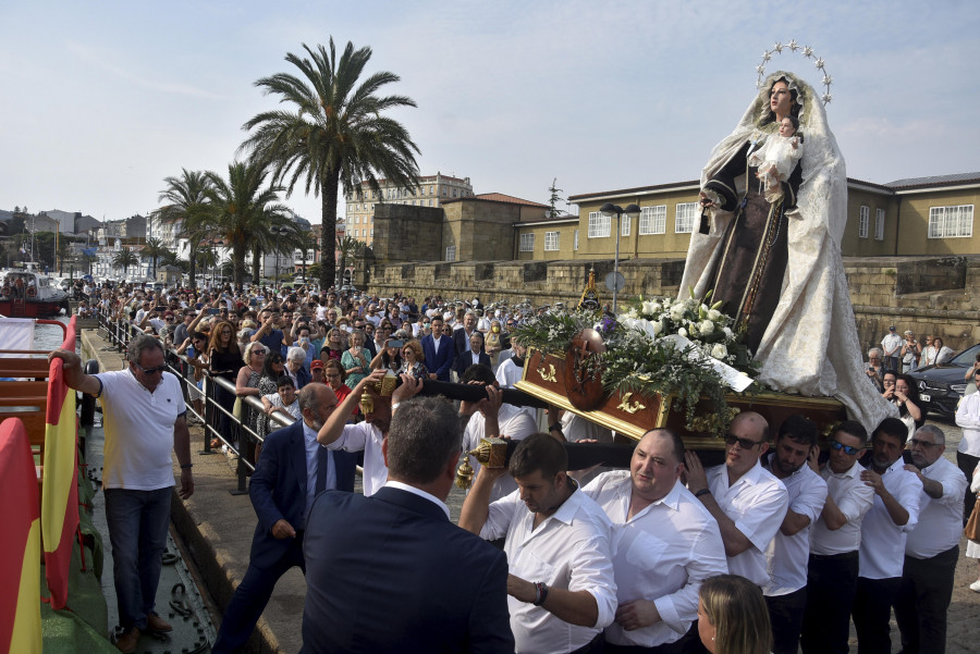 La procesión del Carmen, en el puerto de Ferrol, podrá verse desde el mar