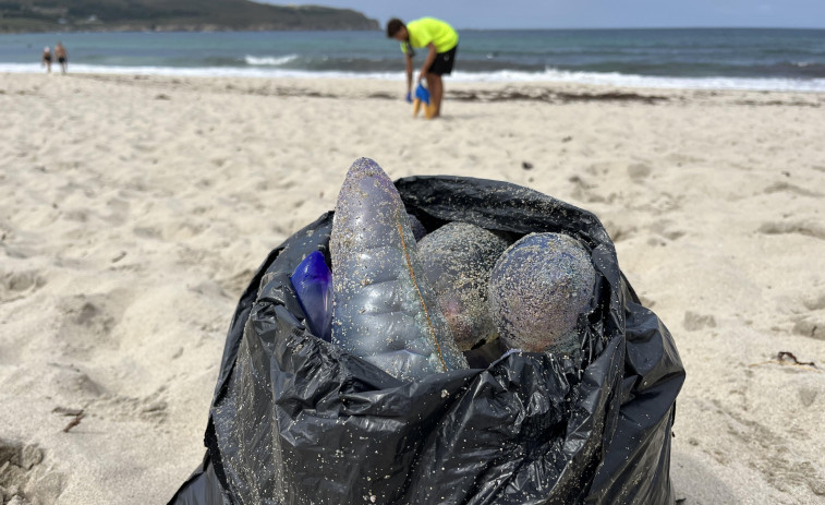 Ferrol cierra sus arenales ante la presencia de carabelas portuguesas