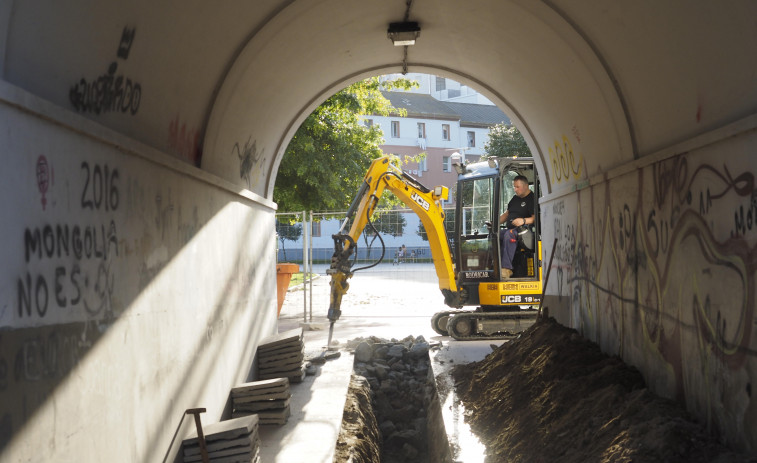 Cortes en el acceso a la plaza de Sevilla por las obras de rehabilitación