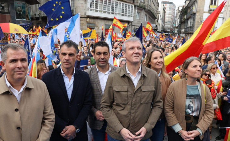 El PPdeG cifra en más de 30.000 personas los asistentes a su protesta contra la amnistía en Galicia