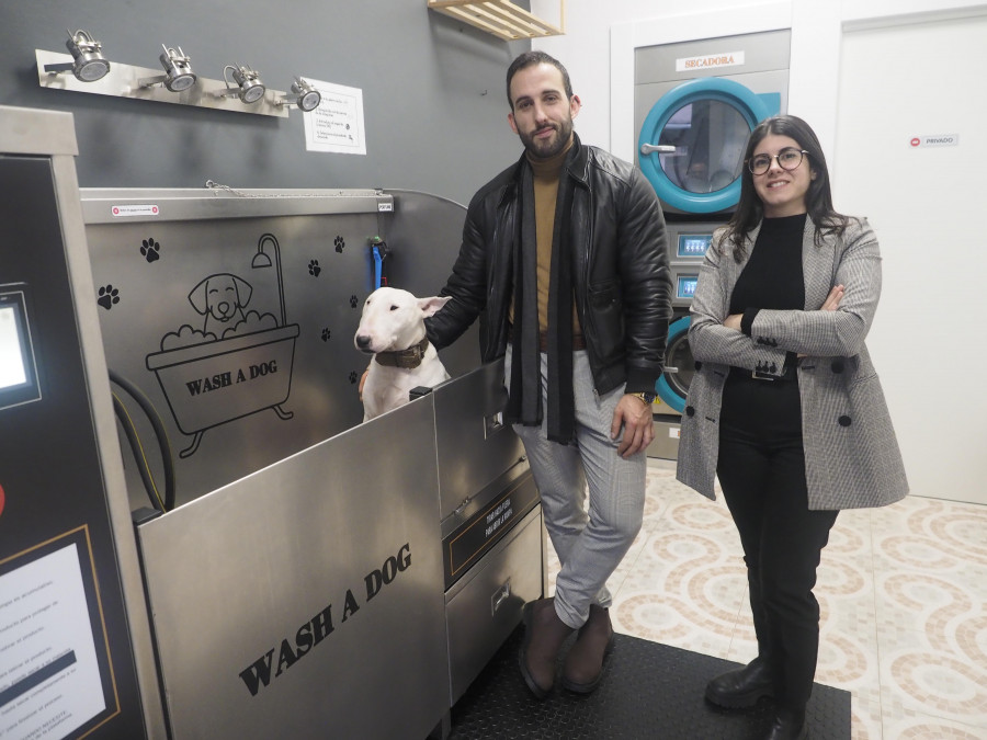 Reportaje | Wash a Dog trae al centro de Ferrol la limpieza de mascotas más conveniente