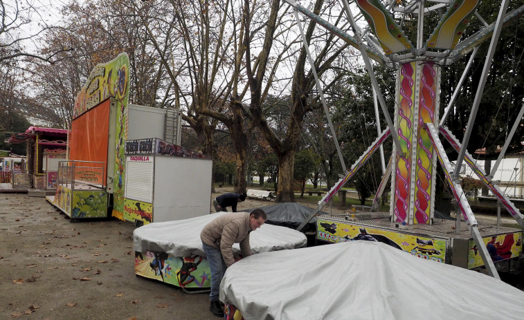 Las atracciones de feria ya están instaladas hasta el 7 de enero en el Cantón de Ferrol