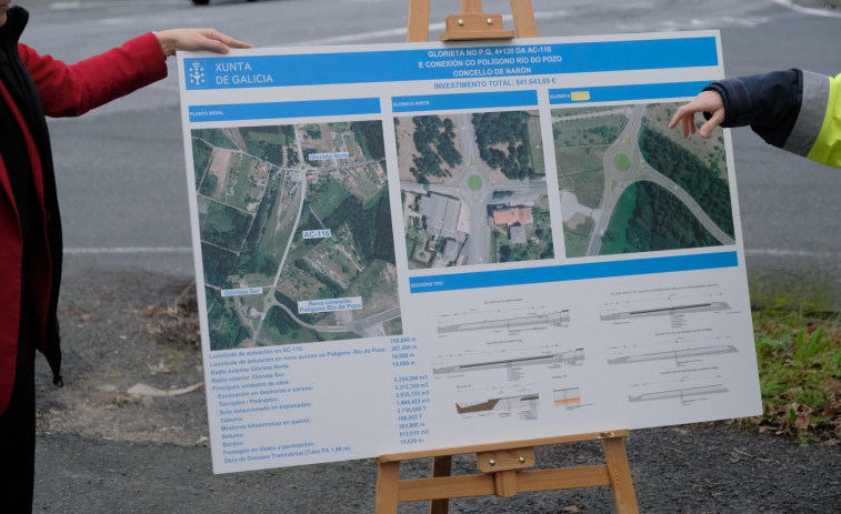 Las obras de la glorieta de O Val y acceso a Río do Pozo, en Narón, comenzarán a finales de abril