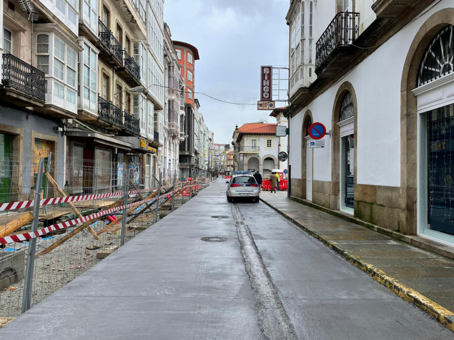 Abierto al tráfico un nuevo tramo de la calle de la Iglesia, en Ferrol