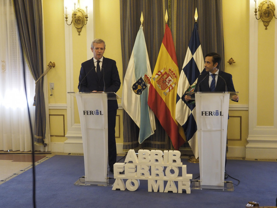 Xunta y Concello sellan el acuerdo para Abrir Ferrol al Mar, con el horizonte puesto en el año 2027