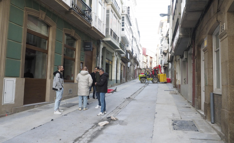 La calle San Francisco de Ferrol cumple “in extremis” los plazos para garantizar los fondos de la UE