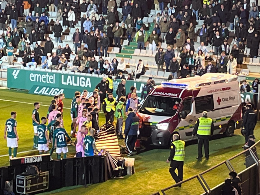 Incidente en el partido del Racing de Ferrol contra el Real Oviedo