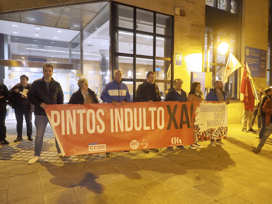 La CIG vuelve a reclamar en Ferrol el indulto para Pintos y la derogación de la Ley Mordaza