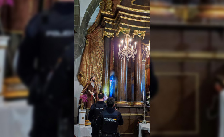 La Policía Nacional evita un robo en la capilla de la Orden Tercera, en Ferrol