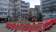 El Concello de Ferrol acomete la mejora de la superficie de la plaza de Armas