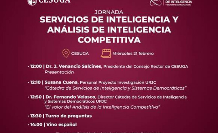 Cesuga acogerá el miércoles una jornada sobre servicios de inteligencia competitiva en la empresa