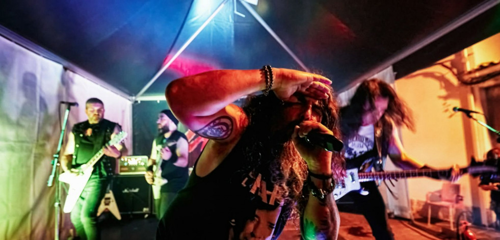 La banda ferrolana de heavy metal Cranio, este viernes en O Bar Queiro