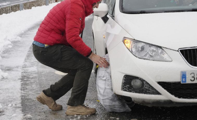 Incidencias en toda Galicia por el temporal de nieve y granizo