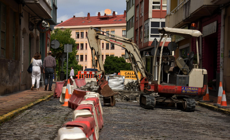 Corte de tráfico durante el fin de semana en la calle Coruña por obras