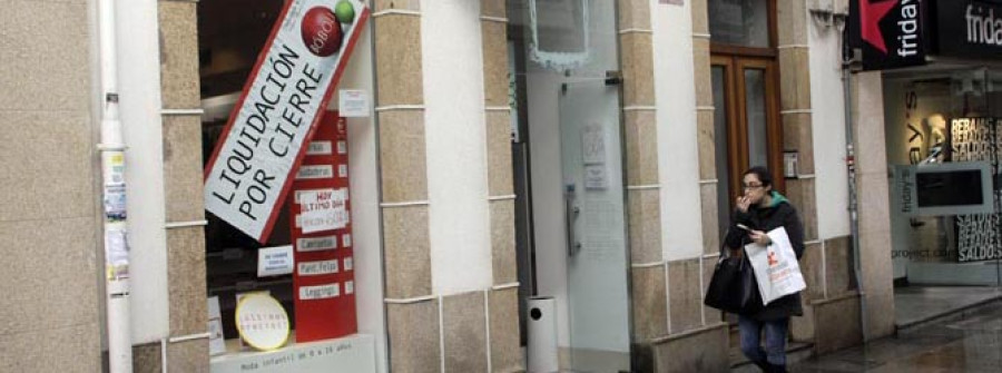 El comercio cierra sus puertas incluso en las calles peatonales del centro