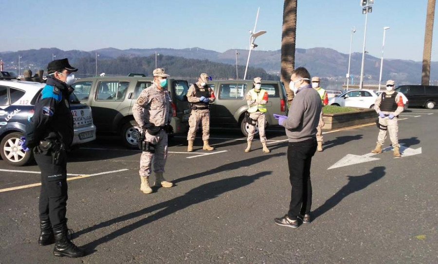 Militares del Tercio Norte controlan el confinamiento en Ortigueira