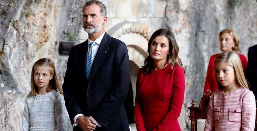 La princesa Leonor estrena su agenda oficial en el centenario de Covadonga