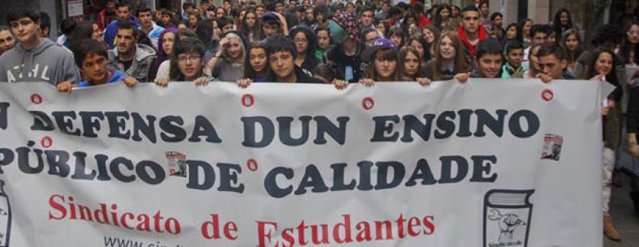 La protesta contra la Lomce en Ferrol de hoy será la única unitaria en Galicia