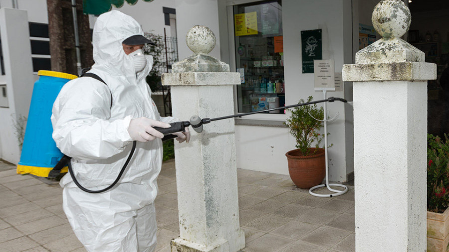 La comarca intensifica las tareas de desinfección de espacios públicos