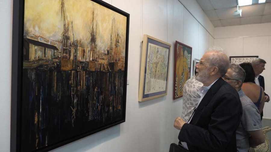 Arte figurativa e abstracta na nova proposta expositiva na sala da Autoridade Portuaria