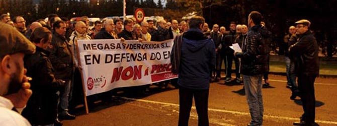 Los trabajadores de Megasa inician hoy las movilizaciones