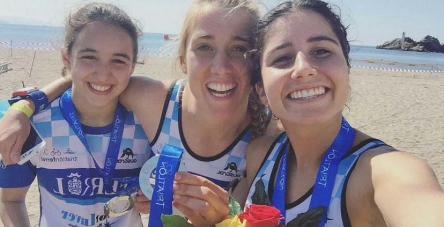 El Triatlón Ferrol, muy fuerte en el arranque de la liga