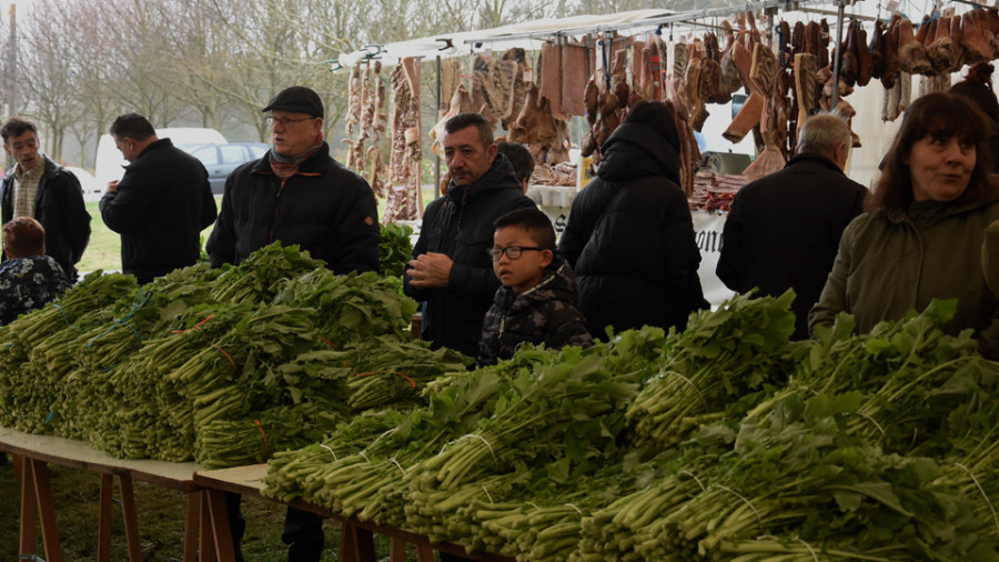 La cooperativa Val Xestoso vende cerca de mil raciones en 
la XXI Feira do Grelo