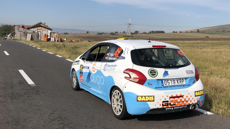 Vigo y Ameneiro lideran el Tour European Rally 2WD