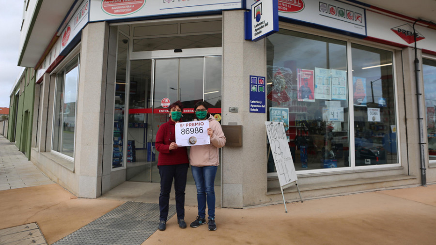 La Lotería pasa de largo por Bergantiños y solo deja un quinto premio en Carballo
