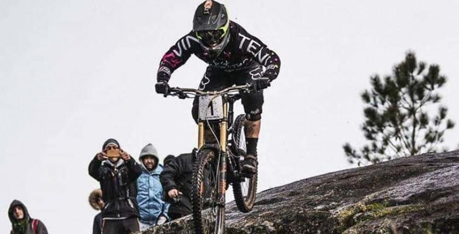 Marco Veiga, en el “top 5” del Bilbao Downhill