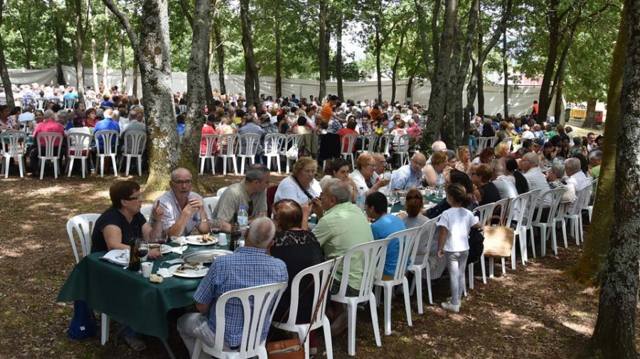 Más de 600 personas participan en la comida popular de la XXI Festa Gastronómica do Pemento do Couto