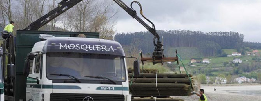 CEDEIRA - Costas inicia el acondicionamiento de la Madalena con el replanteo de la zona