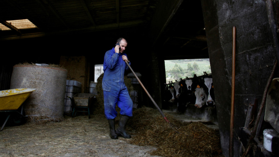 La familia que siempre vive aislada: en una cima con 43 vacas