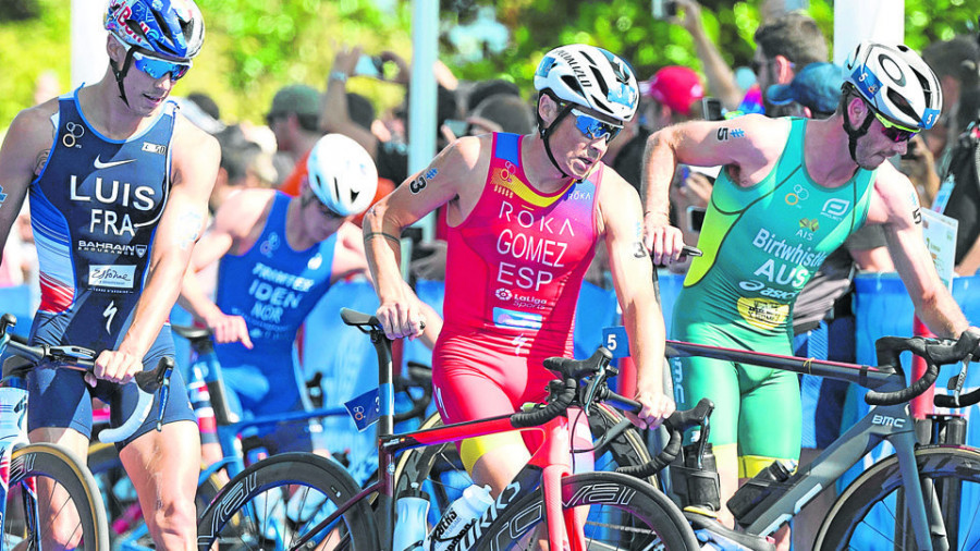 Gómez Noya, en el festín del triatlón nacional en Pontevedra