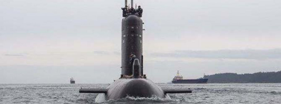 El submarino “Mistral” arriba a Ferrol tras unos ejercicios en Marín